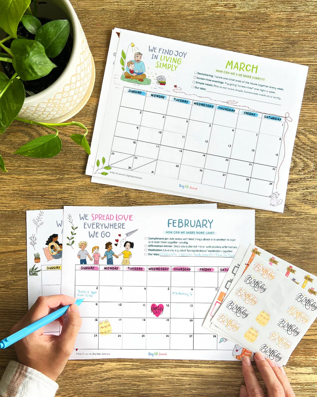 2025 Growth Mindset Calendar (PDF)-Free Gift with Purchase