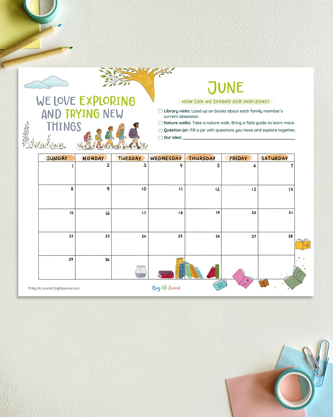 2025 Growth Mindset Calendar (PDF)-Free Gift with Purchase