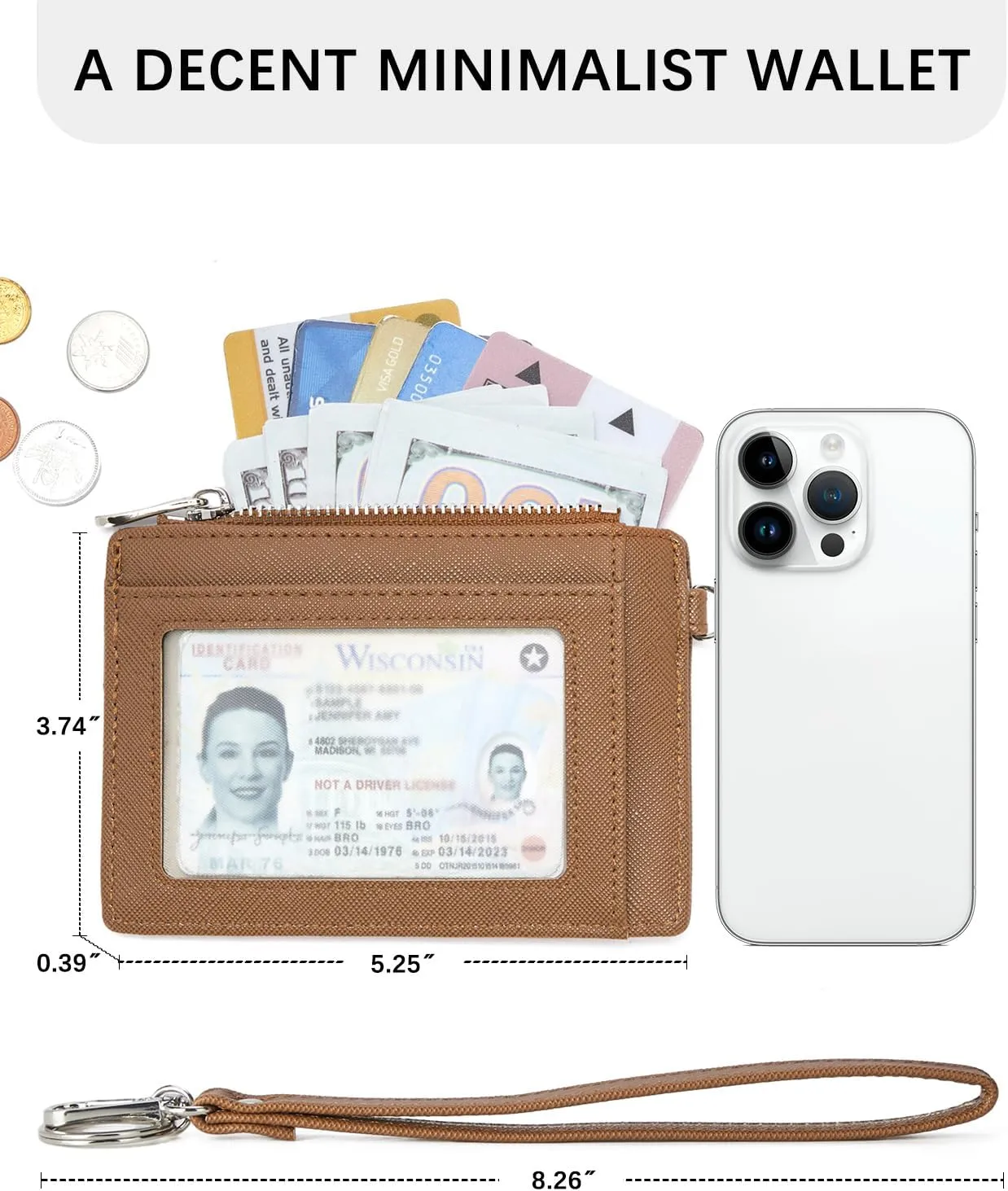 BOSTANTEN Small Wallet For Women RFID Leather Credit Card Holder Slim Wristlet Keychain Wallet With Zipper Pocket