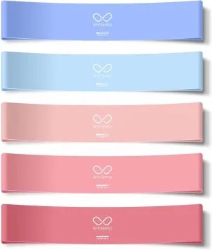 Resistance Bands - Premium Latex Band Set   Travel Bag Exercise Home Workout Manual Resistance Loops Flexibility Equipment Stretching Elastic Leg Yoga Squat Stretch Exercise Gym Mini Bands Working Out