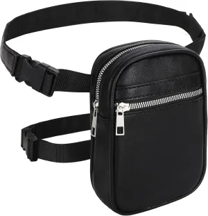 SUOSDEY Thigh Harness Waist Leg Bag for Women, Fanny Pack Leather Hip Bag