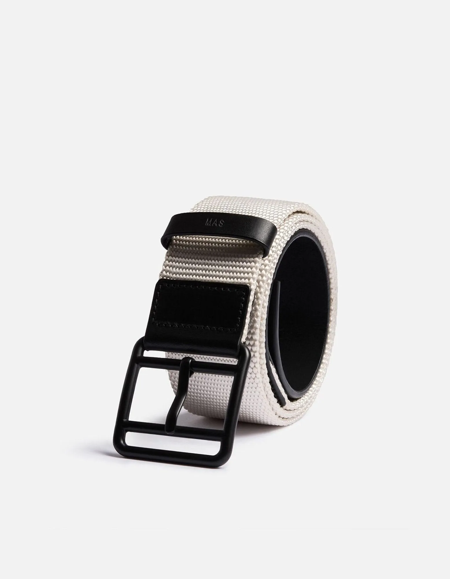 Webbing Belt, Black/White
