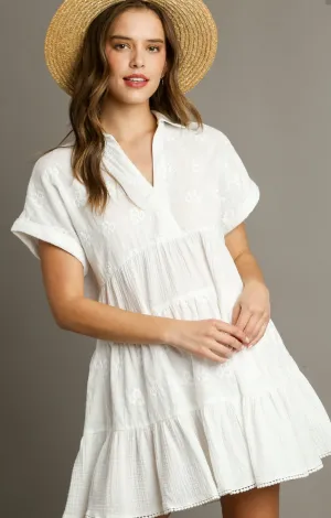 White eyelet Dress