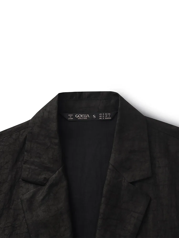 Xiang Yun Silk One-Button Women Blazer