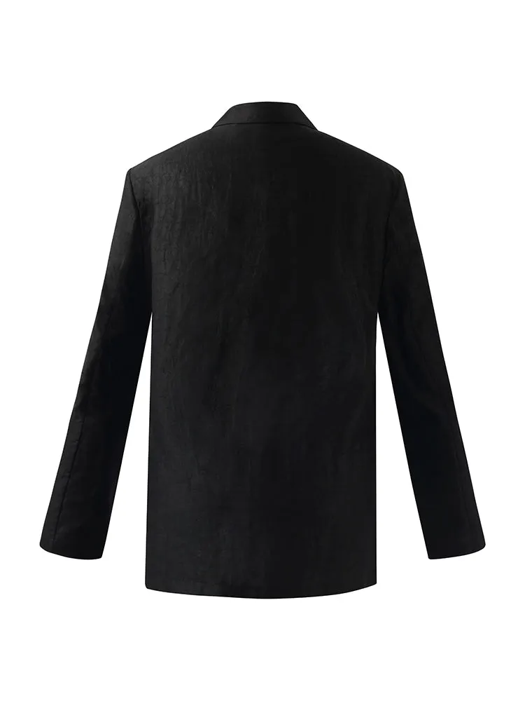 Xiang Yun Silk One-Button Women Blazer