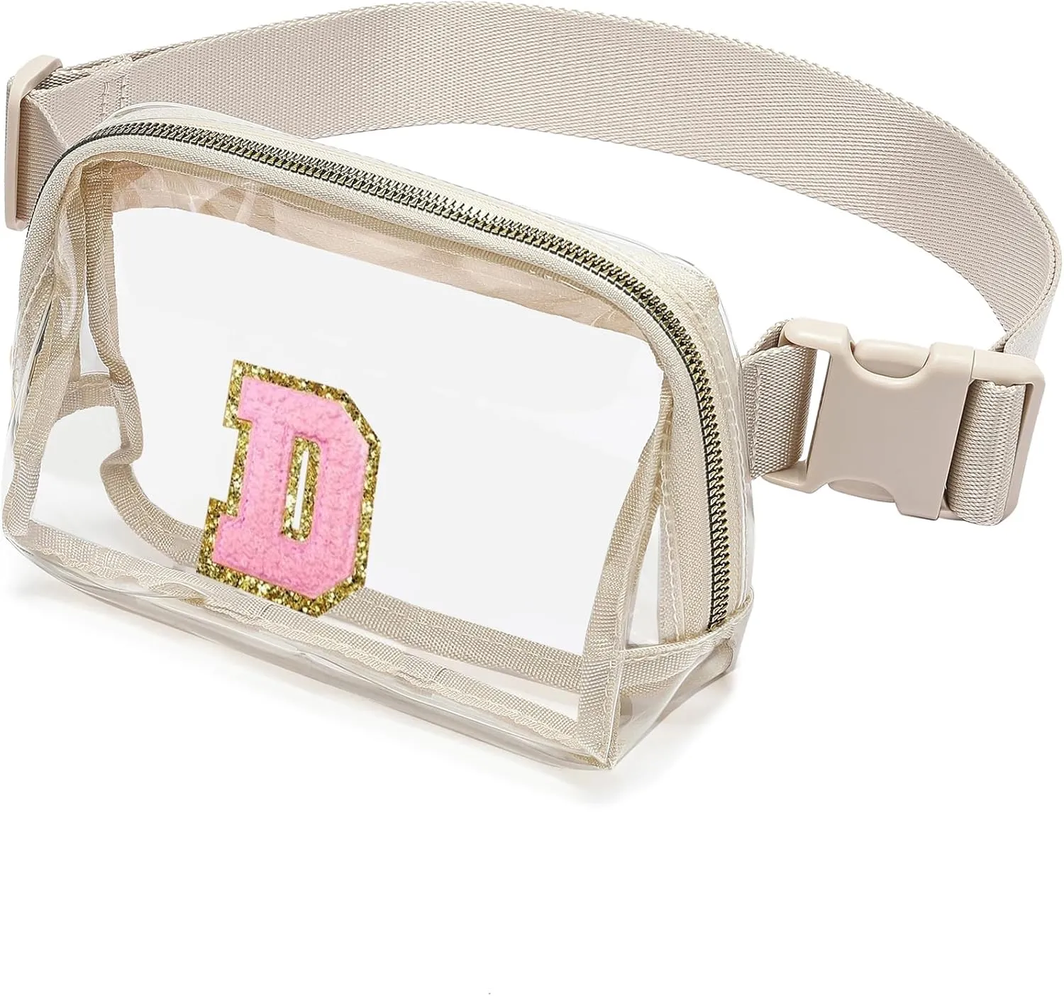 Z-Clear-D Fanny Pack Stadium Approved Crossbody Bag - Adjustable Strap for Women Men, Concerts Sports Travelling Hiking Running